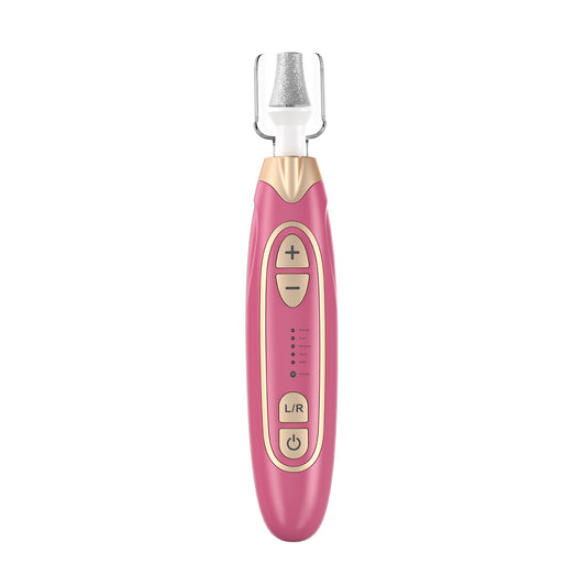 Professional Electric Manicure & Pedicure Kit - 5 Speeds, LED Light(Rose red)