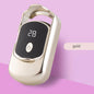 Rechargeable Electric Heated Eyelash Curler - 55C Constant Temperature, LED Display, Gentle Curling(Gold)
