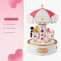 Romantic Carousel Music Box with Bluetooth Speaker & Dimmable Night Light(Sweet Dream Girl)