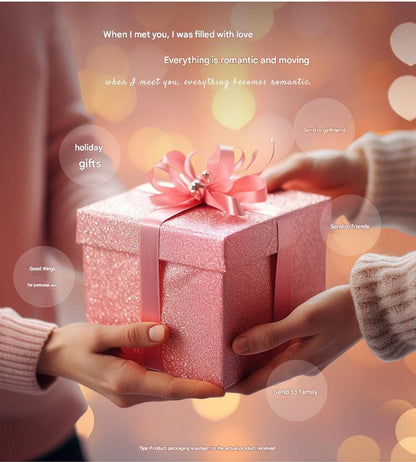Romantic Carousel Music Box with Bluetooth Speaker & Dimmable Night Light(Christmas Edition)