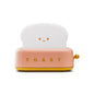 Adorable Toast-Shaped LED Night Light - Dimmable, Timer, USB-C Rechargeable, Long Battery Life(pink)