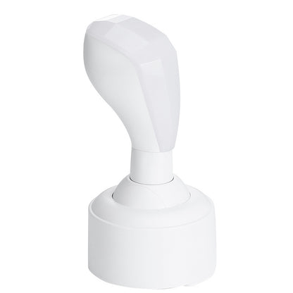 Car Gear Shifter Style LED Night Light - 3 Brightness Levels, Type-C Rechargeable & Stress Relief Gadget(White)