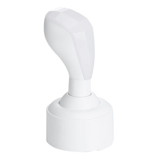 Car Gear Shifter Style LED Night Light - 3 Brightness Levels, Type-C Rechargeable & Stress Relief Gadget(White)