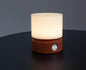 Cylindrical LED Night Light with Timer & Stepless Dimming - USB-C Rechargeable, 1200mAh Battery(Red)