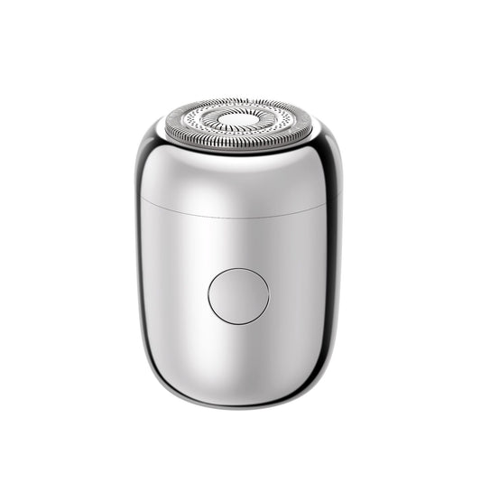 Mini Portable Electric Shaver - IPX7 Waterproof, Self-Sharpening Blades, 30-Day Battery, Travel Lock(Silver)