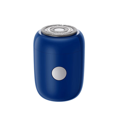 Mini Portable Electric Shaver - IPX7 Waterproof, Self-Sharpening Blades, 30-Day Battery, Travel Lock(Dark blue)