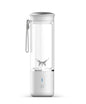 Portable Electric Juicer Blender - 450ml Glass Cup, 6-Blade, 20000RPM, USB Rechargeable(white)
