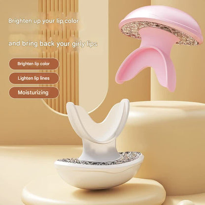 Lip Plumping & Anti-Aging Device with Red Light Therapy - Moisturizing & Wrinkle Reduction(white)