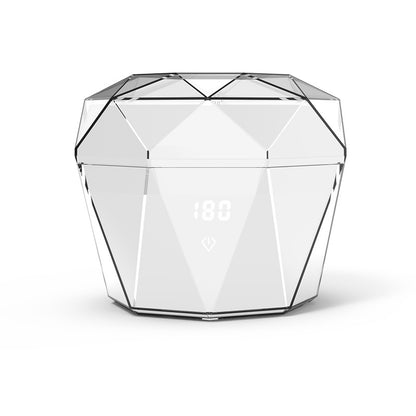 Portable Ultrasonic Cleaner with UV Sterilization - 45kHz, 2 Modes, 180ml, 4000mAh Rechargeable(White)