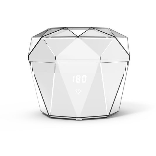 Portable Ultrasonic Cleaner with UV Sterilization - 45kHz, 2 Modes, 180ml, 4000mAh Rechargeable(White)