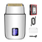 Professional Electric Foil Shaver for Men - 3 Speed Modes, LED Display, USB Rechargeable, Waterproof(silver)