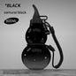 Unique Gourd-Shaped Sports Water Bottle - 800ml Tritan Material, Leakproof with Carry Strap(black)