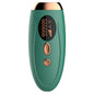 Advanced IPL Home Hair Removal System - 990K Flashes, 5 Levels, Auto/Manual Mode for Silky Skin(Dark green)