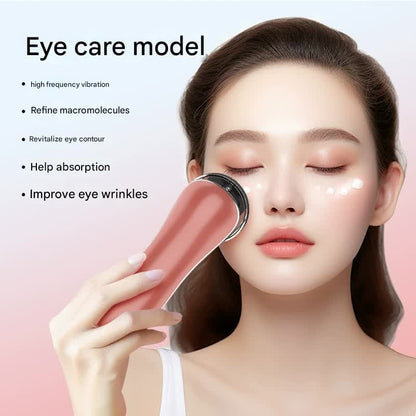 4-in-1 Facial Beauty Device - LED Light Therapy, Warm Lifting, Ion Cleansing & Eye Care(green)