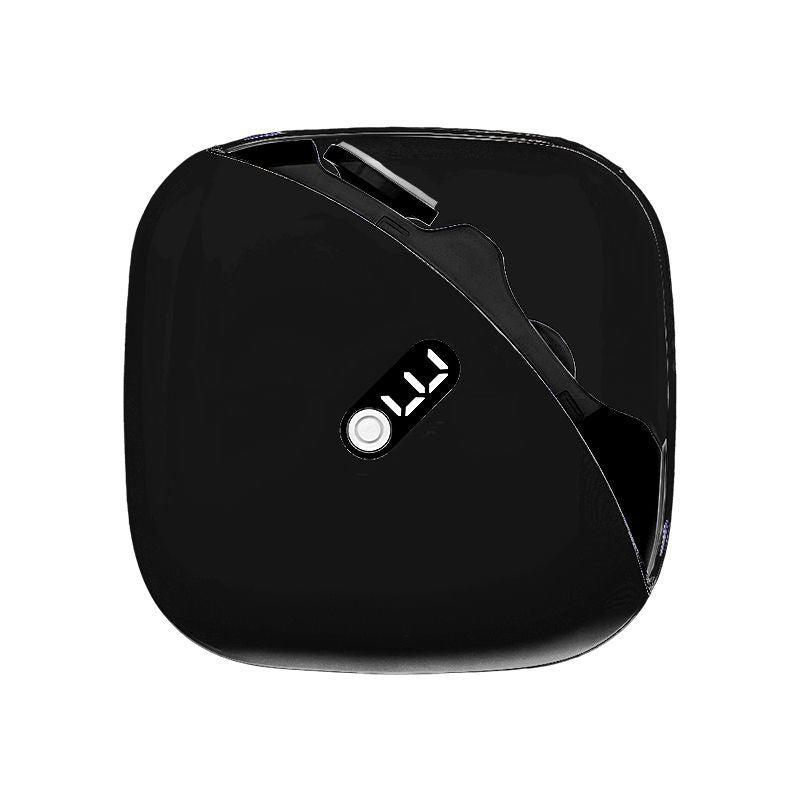 2-in-1 Electric Nail Clipper & Grinder - Low Noise (45dB), Type-C Rechargeable, LED Light, Safe for Family Use(Black)
