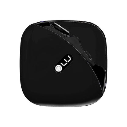 2-in-1 Electric Nail Clipper & Grinder - Low Noise (45dB), Type-C Rechargeable, LED Light, Safe for Family Use(Black)