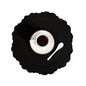 4 pcs Retro Faux Leather Placemat - Waterproof & Oil-Proof Dining Table Mat (Black)