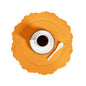 4 pcs Retro Faux Leather Placemat - Waterproof & Oil-Proof Dining Table Mat (Orange)