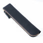Black Vintage Crazy Horse Leather Zippered Pen Case - Retro Pencil Pouch & Small Accessories Bag
