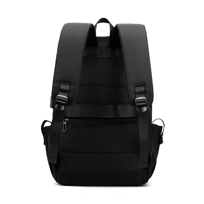 Blue Modern Anti-Theft Laptop Backpack with USB Charging Port - Water-Repellent Travel & Business Bag for 15.6 Inch Laptops
