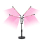 Black Adjustable 4-Head LED Grow Light - Full Spectrum Desktop Plant Lamp with Telescopic Stand, USB Powered for Indoor Seedlings & Flowers