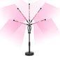 Black Adjustable 5-Head LED Grow Light - Full Spectrum Desktop Plant Lamp with Telescopic Stand, USB Powered for Indoor Seedlings & Flowers