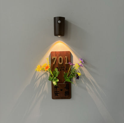 Black Rechargeable Magnetic LED Accent Light - Motion Sensor, 3-Color Dimmable, Wireless Spotlight for Art, Hallway, Door Sign