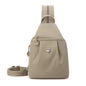 Beige Versatile Women's Convertible Mini Backpack & Sling Bag - Stylish Anti-Theft Oxford Cloth Daypack, Fits 9.7in iPad