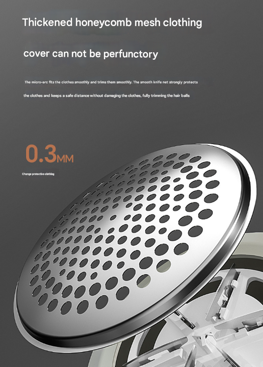 Green Rechargeable Electric Fabric Shaver - 6-Blade Lint Remover for Clothes & Sweaters