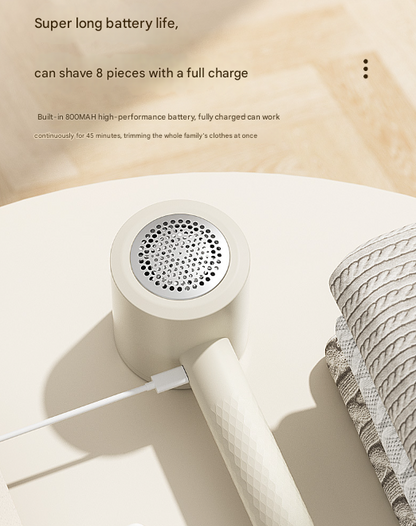 Green Rechargeable Electric Fabric Shaver - 6-Blade Lint Remover for Clothes & Sweaters