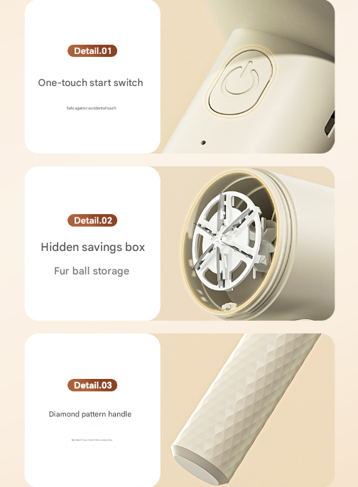 Green Rechargeable Electric Fabric Shaver - 6-Blade Lint Remover for Clothes & Sweaters