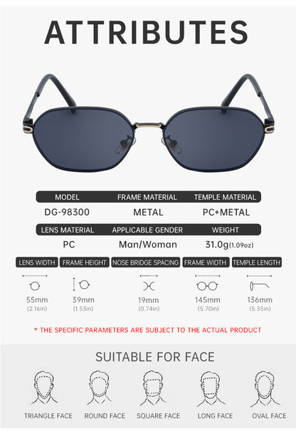 Purple Gradient Lenses Chic Oval Sunglasses for Women - UV400 Protection Lightweight Metal Frame, Comfortable Design