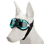Blue Frame Black Film Retro Pet Goggles - UV Protection Sunglasses for Small Medium Dogs & Cats, Windproof Shatterproof Eye Protection