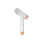 White and Orange Powerful Cordless Electric Spin Scrubber - Rechargeable Multi-Head Cleaning Brush with Soap Dispenser