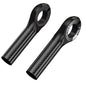 Black Ultralight Carbon Fiber Bicycle Bar Ends - Ergonomic Anti-Slip Grips for MTB & Hybrid Bikes (22.2mm)