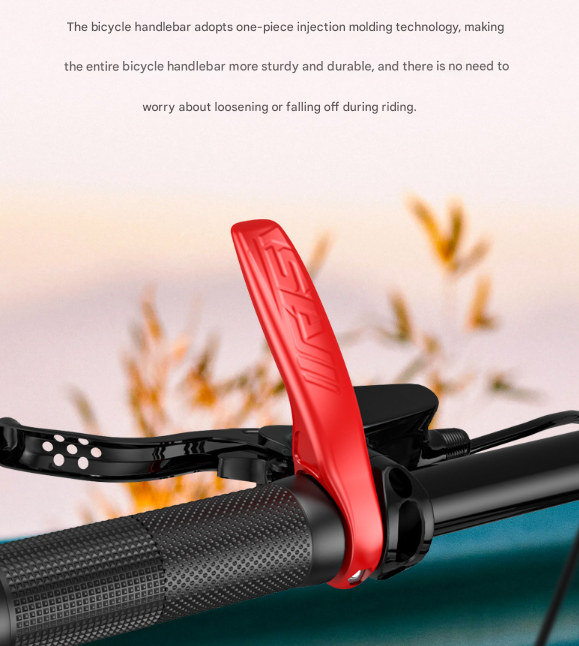 Black Ultralight Ergonomic Bike Bar Ends - High-Strength Composite Horn Grips (22.2mm)