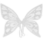 White Sparkling Fairy Wings - Lightweight Glitter Butterfly Costume Accessory for Kids & Adults