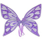 Purple Sparkling Fairy Wings - Lightweight Glitter Butterfly Costume Accessory for Kids & Adults
