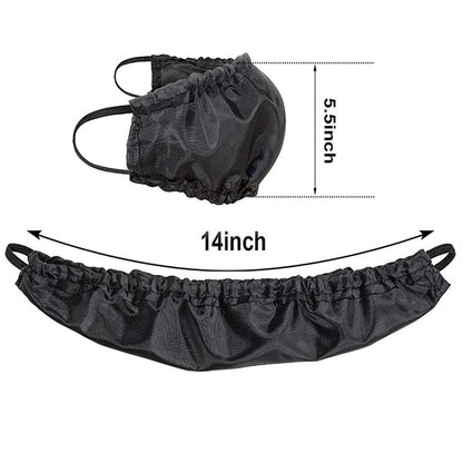 5 Pcs Black Men's Reusable Beard Guard Bib - Protective Beard Cover for Eating and Sleeping - Black Beard Bonnet Apron
