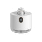 White Adorable Space Capsule Humidifier - Portable USB Cool Mist Maker with LED Display & Ambient Night Light
