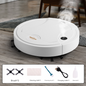 White 3-in-1 Smart Robot Vacuum Cleaner with Humidifying Mist & UV Light - Slim Automatic Sweeping & Mopping Robot