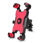 Red and Black Secure Grip Bike Phone Mount - Adjustable 360 Rotation Bicycle Handlebar Holder, Universal Cradle for MTB & Road Cycling