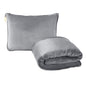 Grey Multi-Function 2-in-1 Travel Blanket with Storage - 50 x 60 in (127 x 152 cm) Lightweight Airplane Companion