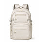 Beige Trendy Korean-Style Large-Capacity Backpack for Women - 14 Laptop Travel Bag"