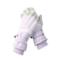 Women's Purple-white Color Combination Top-Rated Waterproof Touchscreen Ski Gloves - Fleece-Lined for Men & Women