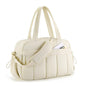 Beige Spacious Travel Duffel Bag - Large Capacity Sports & Fitness Tote with Toiletry Bag, Compartments & Single Shoulder Strap