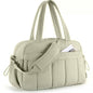 Green Spacious Travel Duffel Bag - Large Capacity Sports & Fitness Tote with Toiletry Bag, Compartments & Single Shoulder Strap