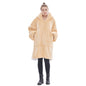 Yellow Oversized Wearable Blanket Hoodie - Ultra Soft & Cozy Snuggle Pullover for Adults