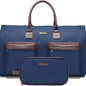 Dark Blue 45L Garment Duffel Bag - Men's Travel Suit Bag - Carry On Weekender