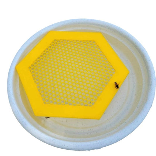 2PCS L 210x180x3.5mm Yellow Floating Bee Saver Waterer - Safe Drinking Platform for Garden Ponds & Bird Baths
